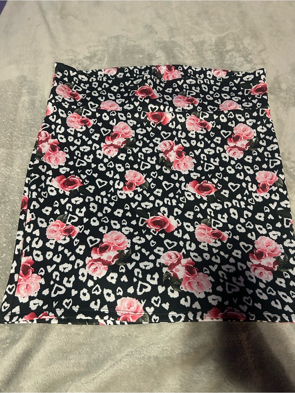 Torrid Floral Pink Rose Print Pencil Skirt